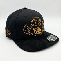 Boné Lost Aba Reta Strapback Fitão Lost Since 91 SM26 Preto