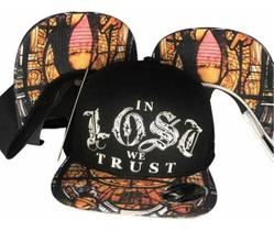 Boné Lost Monalisa Aba Reta Bone Preto Fitao