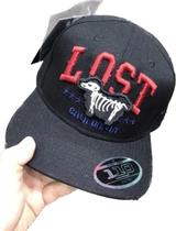 Boné Lost Monalisa California Aba Reta Fitão Alta Qualidade Boné Lost Monalisa California Aba Reta Fitão Alta Qualidade