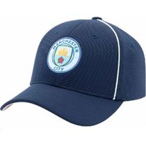 Boné Manchester City Aba Curva SuperCap Bordado frontal - Azul Boné Manchester City Aba Curva SuperCap Bordado frontal - Azul