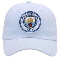 Boné Manchester City Bordado Branco Supercap Boné Manchester City Bordado Branco Supercap