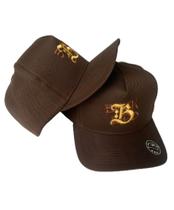 Boné Marrom Aba Reta Snapback