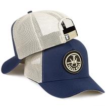 Boné Masculino Aba Curva Azul Bordado Cerca Texas Wind Original