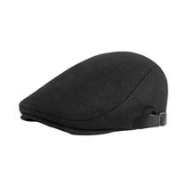 Boné Masculino Ajustável Estilo Britânico Retrô Com Fivela Lateral, Boné Plano, Boina Hip Hop