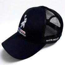 Boné Masculino Austin Preto Original Aba Curva Bordado 3d Boné Masculino Austin Preto Original Aba Curva Bordado 3d
