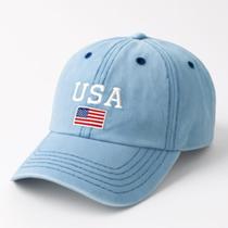 Boné Masculino Baseboll Jeans Lavado Usa Aba Curva Masculino Vintage Unissex Premium