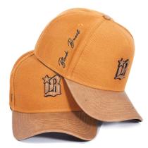 Boné Masculino Black Brazil Caramelo Aba Curva Logo Bordado