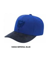 Boné Masculino Cavalera Miguel III Imperial Blue Suede com Bordado Frontal e Ajuste Flexível
