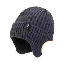 Boné Masculino De Inverno Com Forro De Pelúcia Sintética, Gorro Quente Com Proteção Para as Orelhas