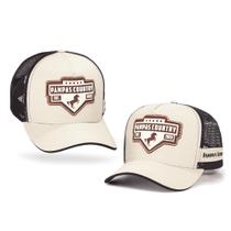 Boné Masculino Feminino Bege Trucker Country Pampas Country Lançamento