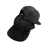 Boné Masculino Five Panel Aba Reta Modelo Aberto Strapback Preto Anth co Originals
