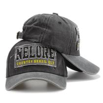 Boné Masculino Nelore Country Cowboy Estonado Preto