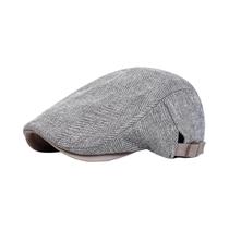 Boné Masculino Retrô Ajustável Estilo Britânico Herringbone Newsboy Primavera Outono Chapéu Plano Boné Masculino Retrô Ajustável Estilo Britânico Herringbone Newsboy Primavera Outono Chapéu Plano