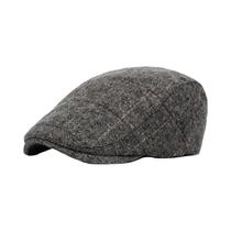 Boné Masculino Retrô - Estilo Pesca de Espinha, Boina Plana para Outono/Inverno