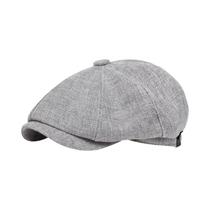 Boné Masculino Retrô Gatsby Newsboy Sarja De Algodão Com 8 Painéis Boina Casual Para Pintor