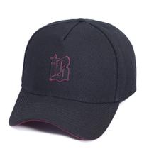 Boné Masculino Snapback Ajustável Preto Vinho Black Brazil