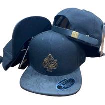 Boné Mcd Aba Reta Clouds Fitão Preto Ajustável Boné Mcd Aba Reta Clouds Fitão Preto Ajustável