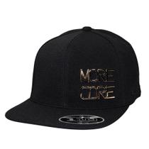Boné MCD Aba Reta Fitão Strapback Especial Flexfit Preto Dourado