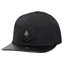 Boné MCD Aba Reta Fitão Strapback Especial Flexfit tiras autocolantes Preto Boné MCD Aba Reta Fitão Strapback Especial Flexfit tiras autocolantes Preto