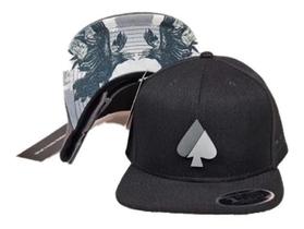 Boné Mcd Corvo Aba Reta Fitão Ajustável Boné Mcd Corvo Aba Reta Fitão Ajustável