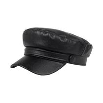 Boné Militar Casual de Couro PU - Adulto - Primavera/Outono