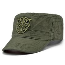 Boné militar de camuflagem unisex com escudo bordado, chapéus - Boné militar de camuflagem unisex com escudo bordado, chapéus -