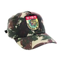 Boné Militar Rip Stop Com Patch Aplicado Cigs Camuflado