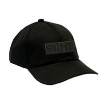 Boné Militar Rip Stop com Patch Aplicado Sniper Verde Preta