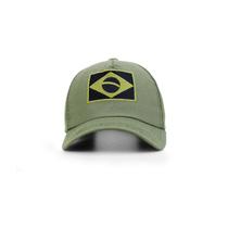 Boné Militar Tatico Camuflado Patriota com Bordado Brasil