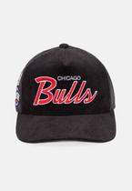 Boné Mitchell & Ness NBA Times Up Trucker Chicago Bulls Preto