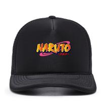 Boné Naruto Símbolo Escrito Novidade Top Masculino E Feminino Anime Mangà