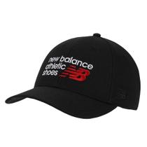Boné New Balance 6 Panel Athletic Preto