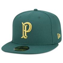 Bone New Era 59FIFTY Aba Reta Futebol Palmeiras Aba Reta Fitted Verde