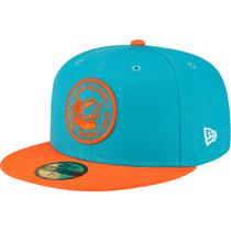 Bone New Era 59FIFTY Fitted Miami Dolphins Sideline 2023 Team Patch