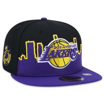 Bone New Era 59FIFTY Los Angeles Lakers Tip-Off Fitted Aba Reta Fitted Preto
