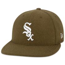 Bone New Era 59FIFTY Low Profile MLB Chicago White Sox Modern Classic Fitted Aba Reta