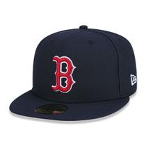 Boné New Era 59FIFTY MLB Boston Red Sox Fitted Aba Reta