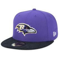 Bone New Era 59FIFTY NFL Baltimore Ravens Core Fitted Aba Reta Aba Reta Fitted Roxo