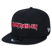 Bone New Era 9FIFTY Iron Maiden Aba Reta Preto Aba Reta Snapback Preto