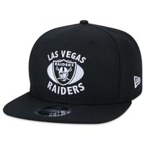 Bone New Era 9FIFTY Original Fit NFL Las Vegas Raiders Core Aba Reta Aba Reta Snapback Preto