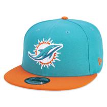 Bone New Era 9FIFTY Original Fit NFL Miami Dolphins Team Color Aba Reta Snapback Verde