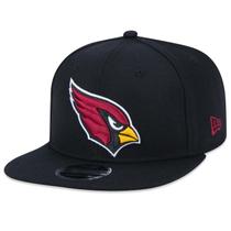 Bone New Era 9FIFTY Original Fit Snapback NFL Arizona Cardinals Aba Reta Vermelho Aba Reta Snapback Preto