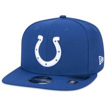 Bone New Era 9FIFTY Original Fit Snapback NFL Indianapolis Colts Aba Reta Azul Aba Reta Snapback Azul