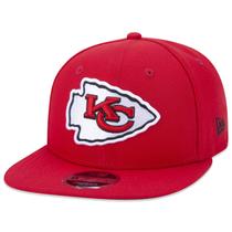 Bone New Era 9FIFTY Original Fit Snapback NFL Kansas City Chiefs Aba Reta Vermelho Aba Reta Snapback Vermelho