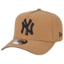 Bone New Era 9FORTY A-Frame Snapback MLB New York Yankees Aba Curva Caqui Aba Curva Snapback Kaki