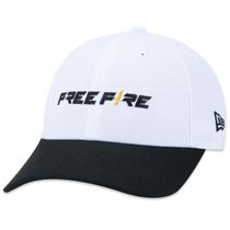 Bone New Era 9FORTY Snapback Free Fire Aba Curva Branco Aba Curva Snapback Branco