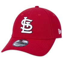 Bone New Era 9FORTY Snapback MLB St Louis Cardinals Aba Curva Vermelho Aba Curva Snapback Vermelho