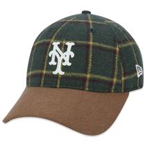 Bone New Era 9TWENTY MLB New York Mets Modern Classic Aba Curva Aba Curva Strapback Marrom