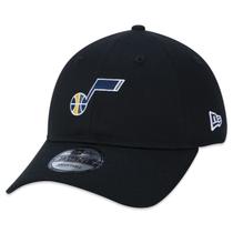 Bone New Era 9TWENTY Strapback NBA Utah Jazz Aba Curva Preto Aba Curva Strapback Preto