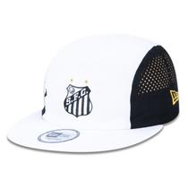 Bone New Era Camper Strapback Aba Reta Futebol Santos Aba Reta Strapback Branco/Preto